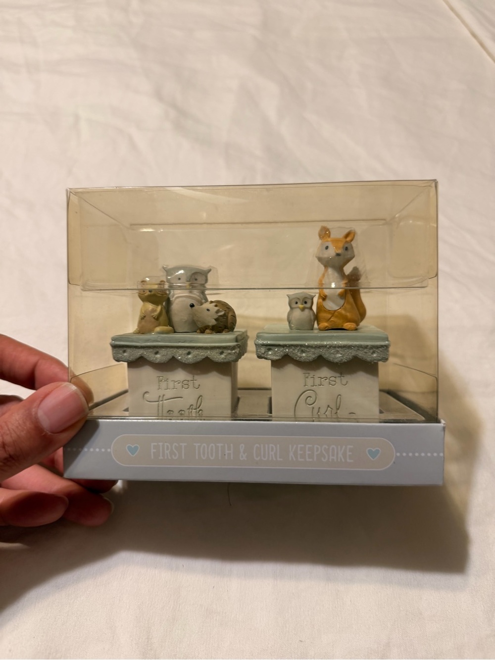 First Tooth & Curl Keepsake Set - new Grasslands Road duo set for babies